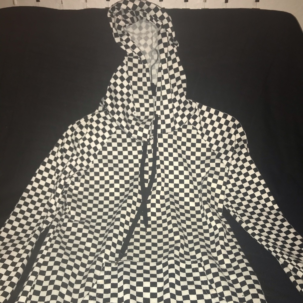 Light weight Checkered Sweatshirt Hoodie